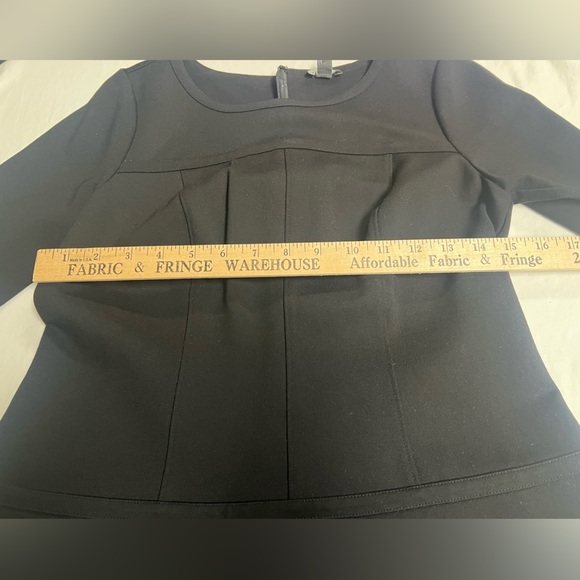ANN TAYLOR PETITE BLACK COCKTAIL DRESS. “A” LINE. SIZE 6 PETITE BACK ZIPPER. NWT - Picture 5 of 10